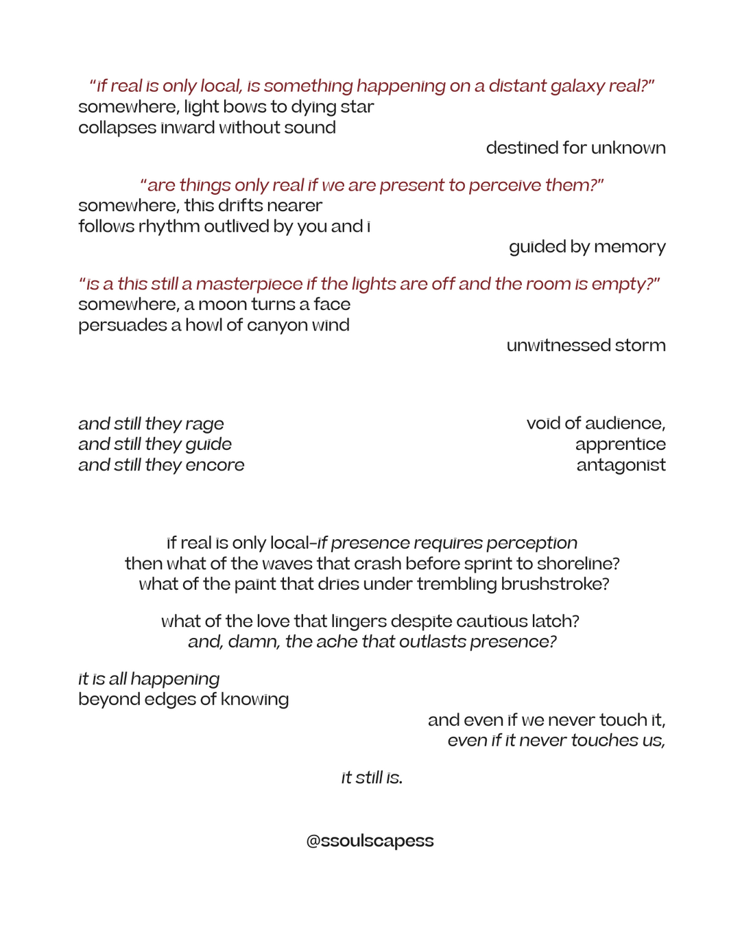 Poem by LJ Moon via soulscapes: cold desert