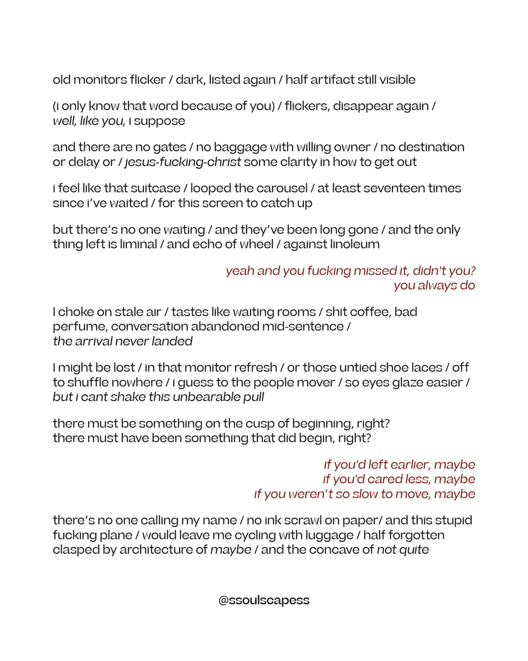 DTW or some acronym similar - Poem by LJ Moon via soulscapes Poem by LJ Moon via soulscapes: DTW or some acronym similar