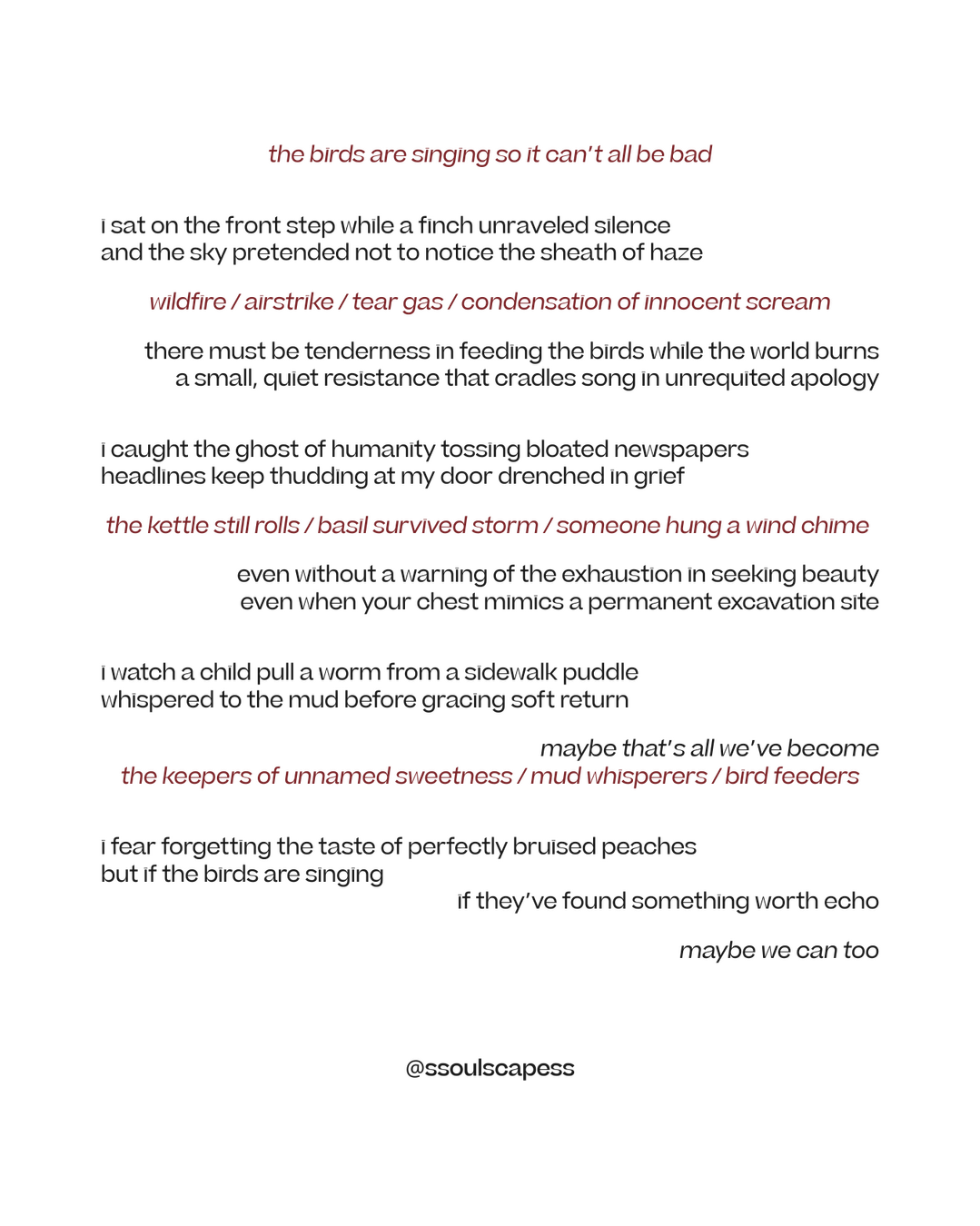 Poem by LJ Moon via soulscapes: A Penny for His Quote